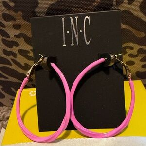 NWT INC Pink Oval Hoops